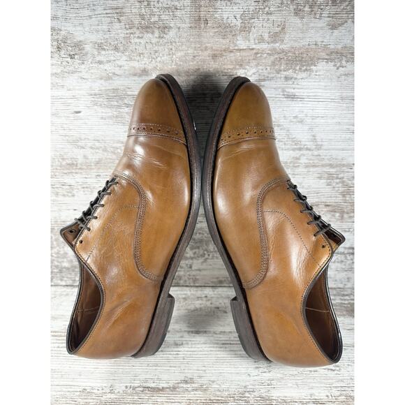Men\'s Brooks Brothers Brown Leather Cap Toe Oxfords Sz 11D EUC main image 8